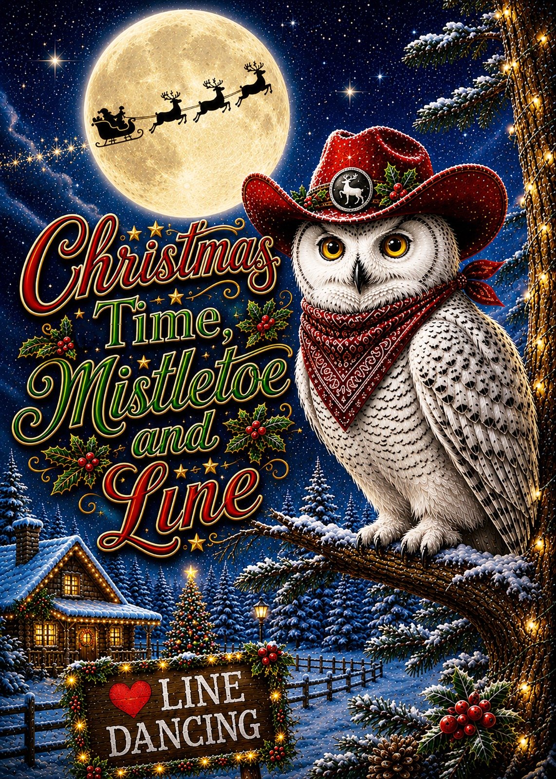 Owl - Christmas Tee